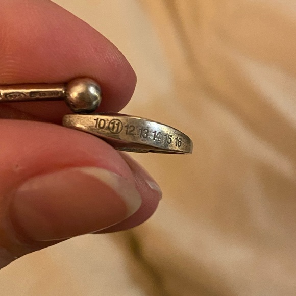 Mason Margiela Horsebit Italian Sterling Silver Bracelet - Picture 5 of 5